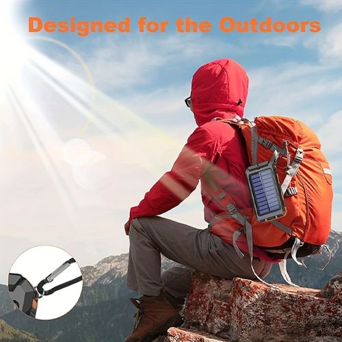 Solar Power Bank Large Capacity 20000mAh Portable Fast Charging