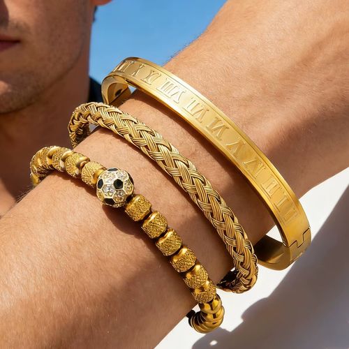 World Cup Football Bracelet Three-Piece Set