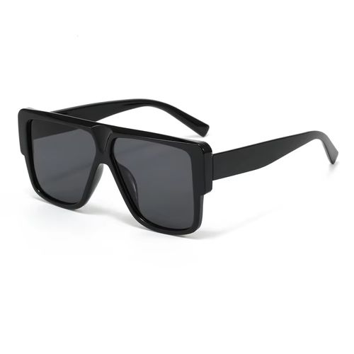 Fashion Flat Top Orange Oversized Sunglasses