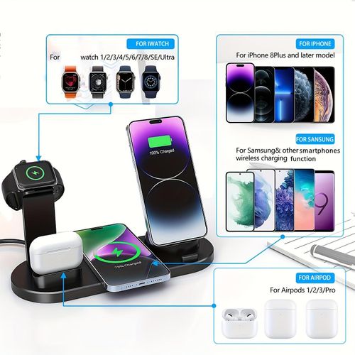 15W Fast Charging Stand, Foldable Charging Station