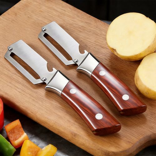 A Set of 2 Stainless Steel Multifunctional Peelers And Bottle Openers 😛