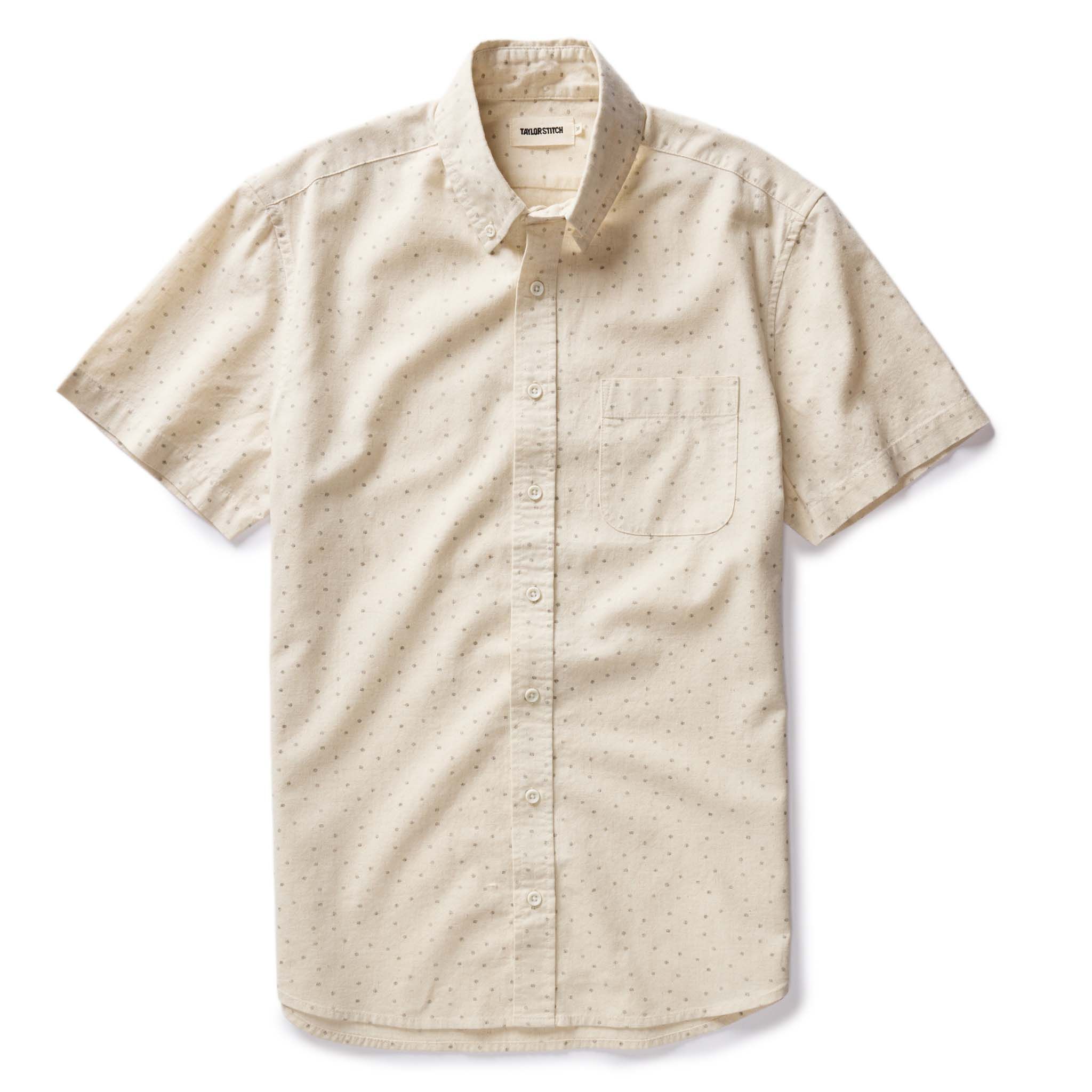 Vewse Short Sleeve Jack in Heather Oat Dot