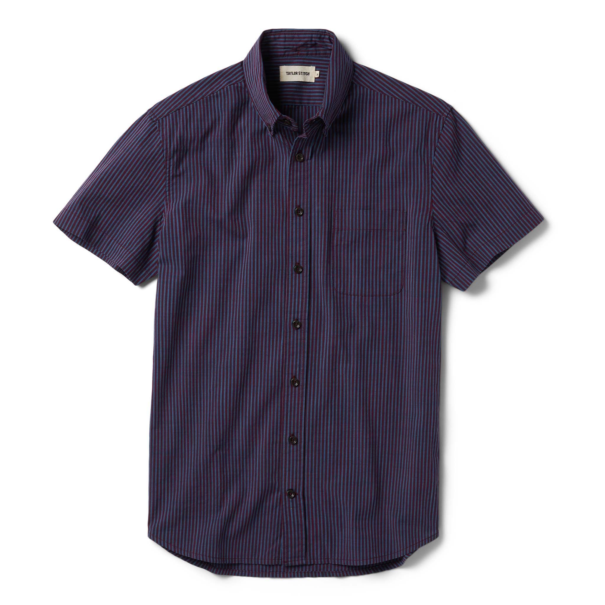 Vewse Short Sleeve Jack in Blue Stripe