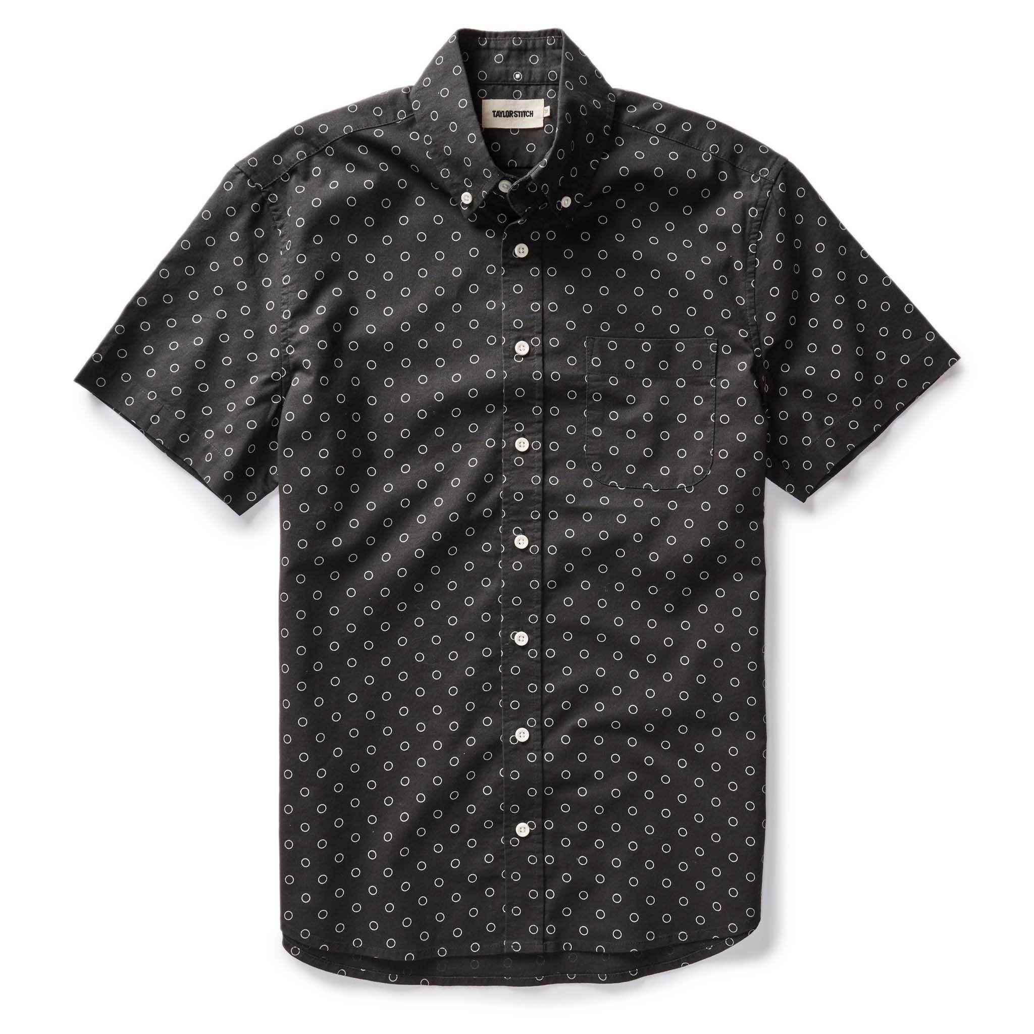 Vewse Short Sleeve Jack in Asphalt Dot