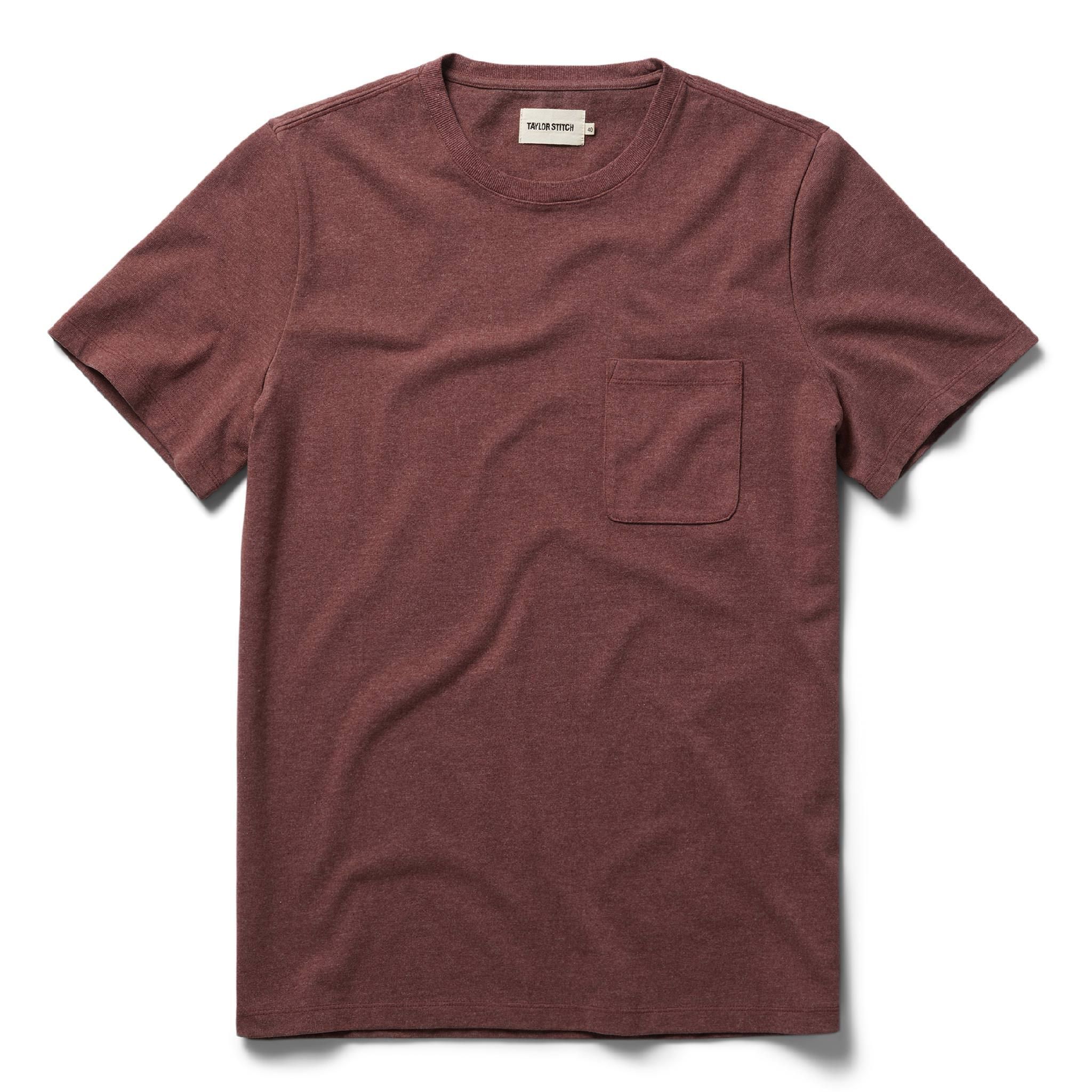 Vewse Heavy Bag Tee in Russet