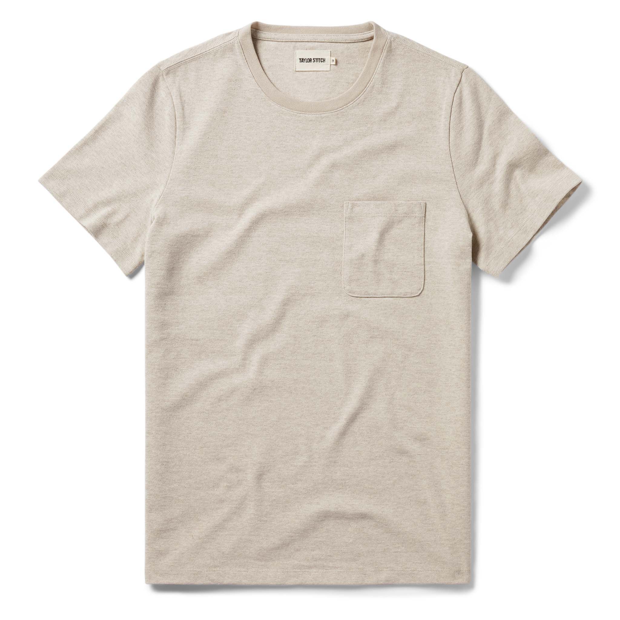 Vewse Heavy Bag Tee in Oatmeal