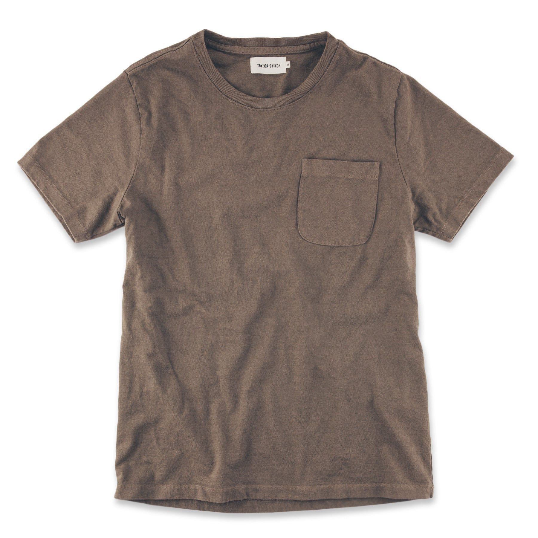 Vewse Heavy Bag Tee in Fatigue Brown