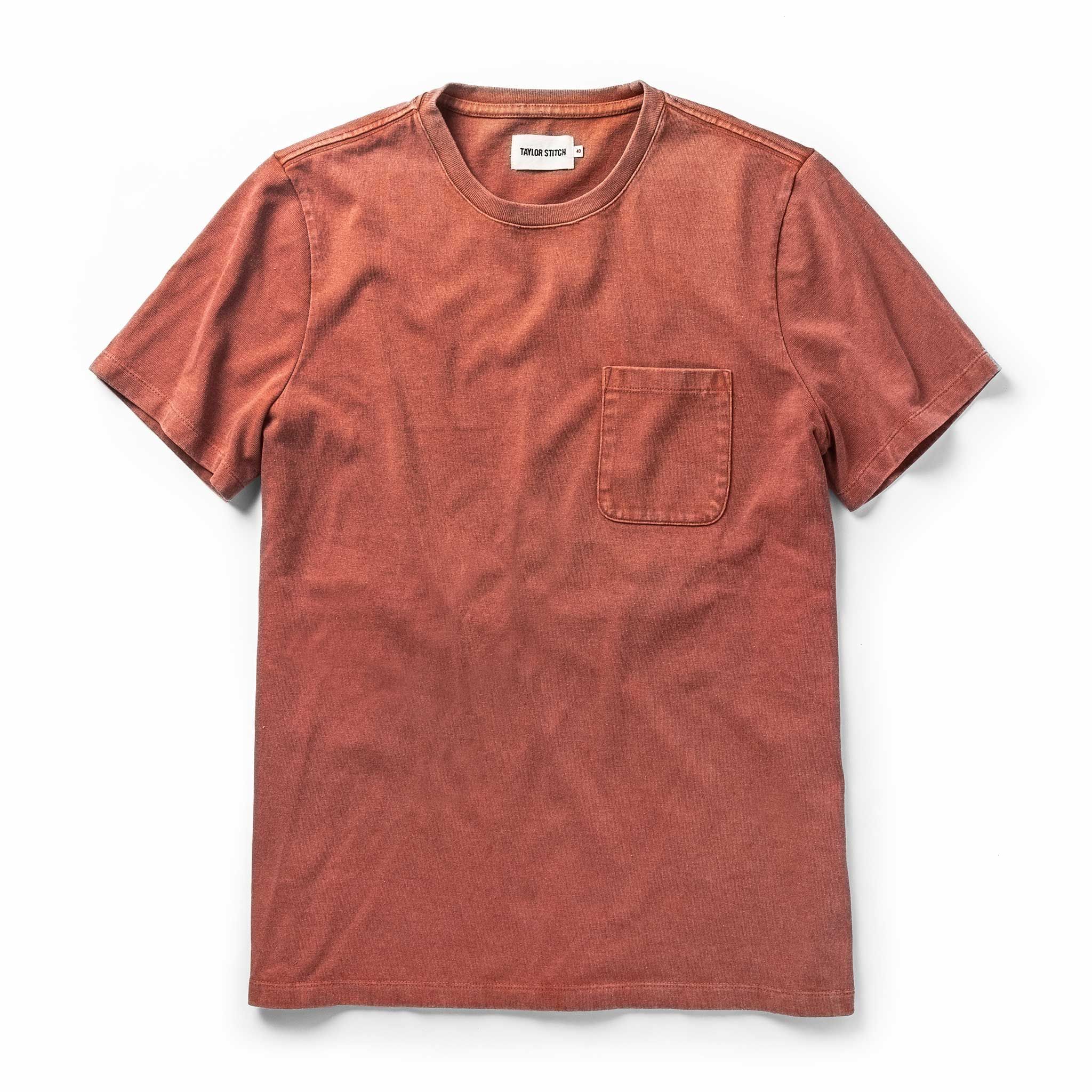 Vewse Heavy Bag Tee in Dusty Clay