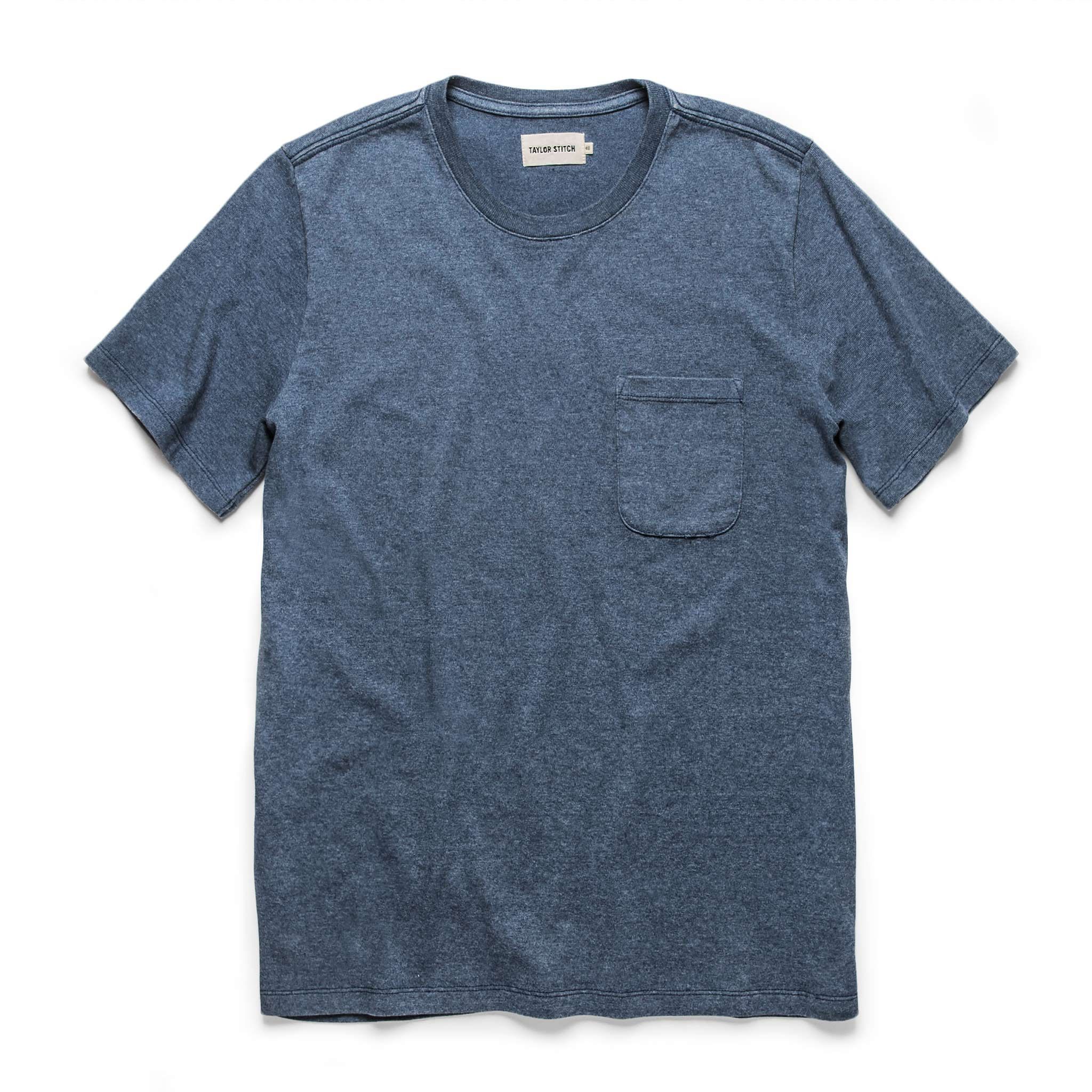 Vewse Heavy Bag Tee in Dusty Blue