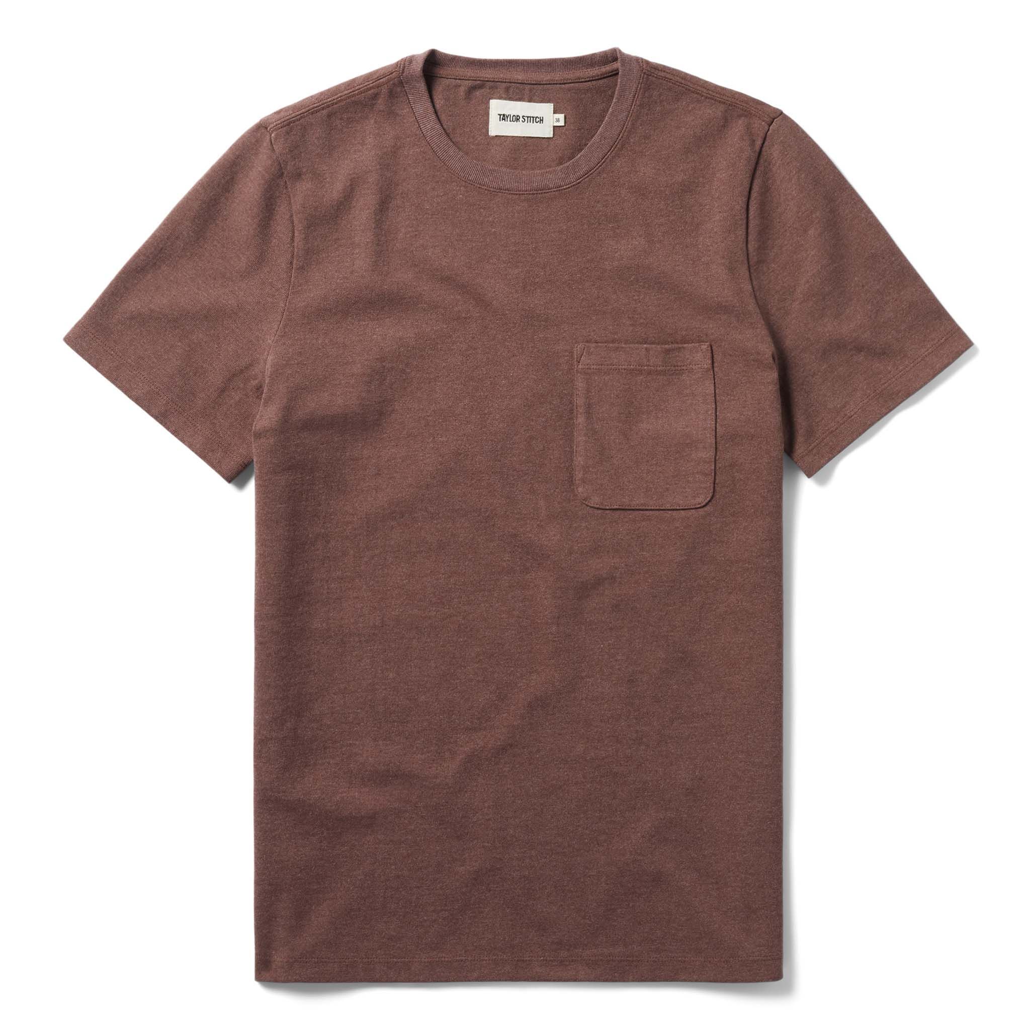 Vewse Heavy Bag Tee in Burgundy