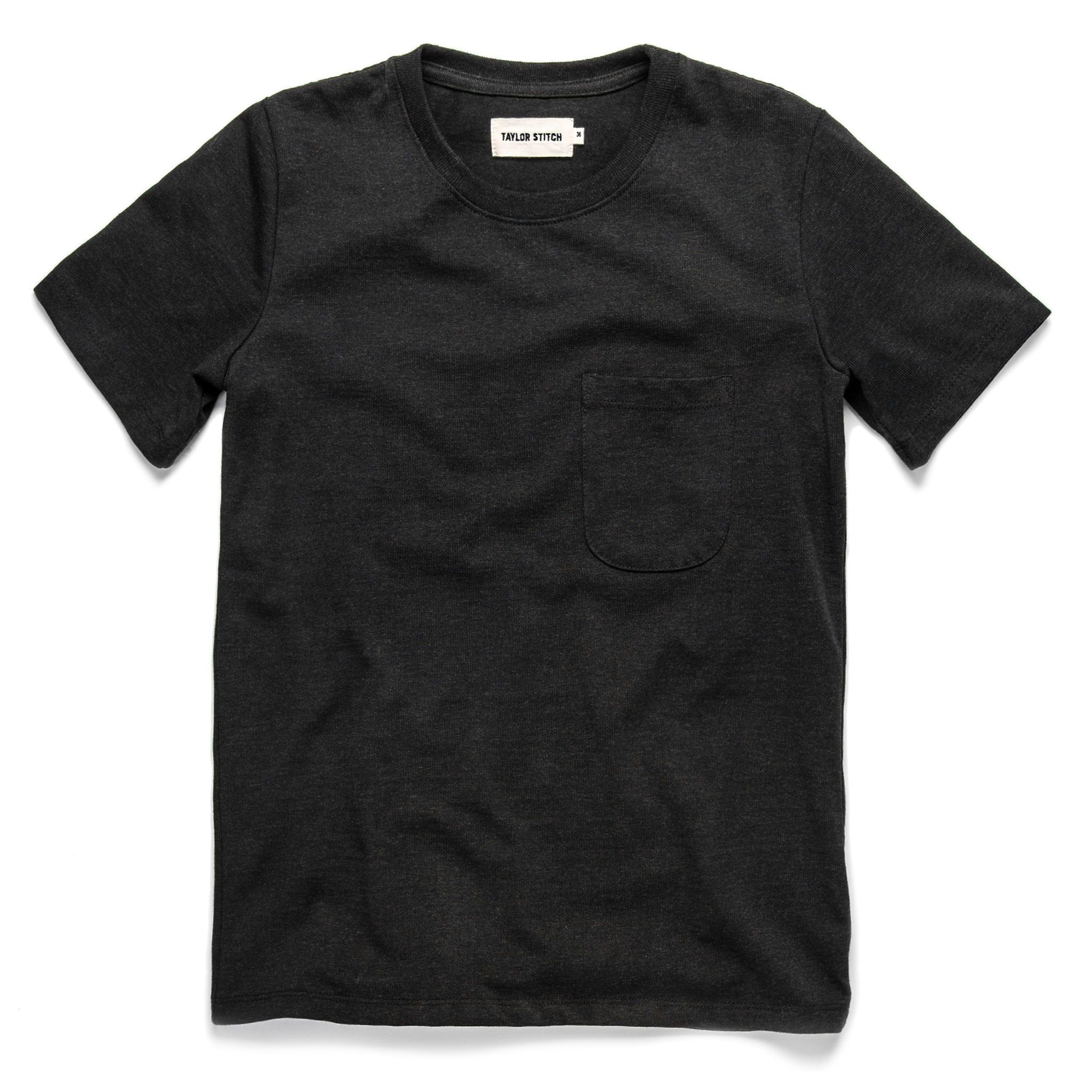 Vewse Heavy Bag Tee in Black Melange