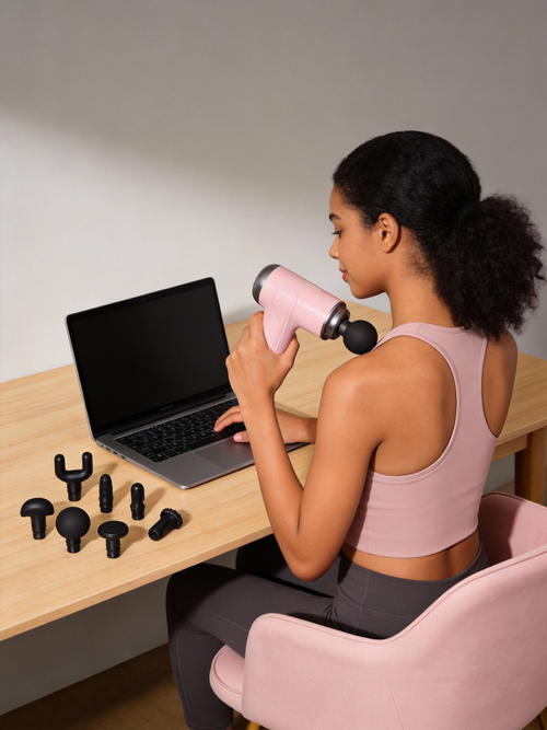 Massagem Gun Profunda para Alívio de Dor Muscular - Compacto Silencioso com Várias Velocidades