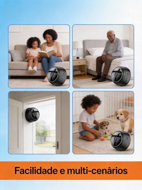 Câmera de Segurança Inteligente Pro KZ23 Versão WIFI 5G 4K com 880 Dias de Bateria Instalação Sem Fios