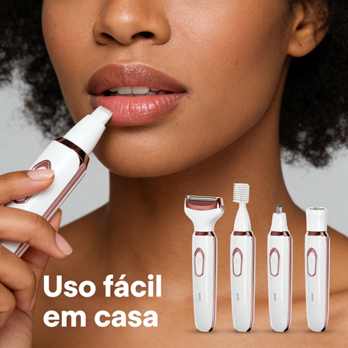 Aparelho Elétrico Multifuncional para Remoção de Pelos para Mulheres Cuidados Intimos Axilas e Corpo
