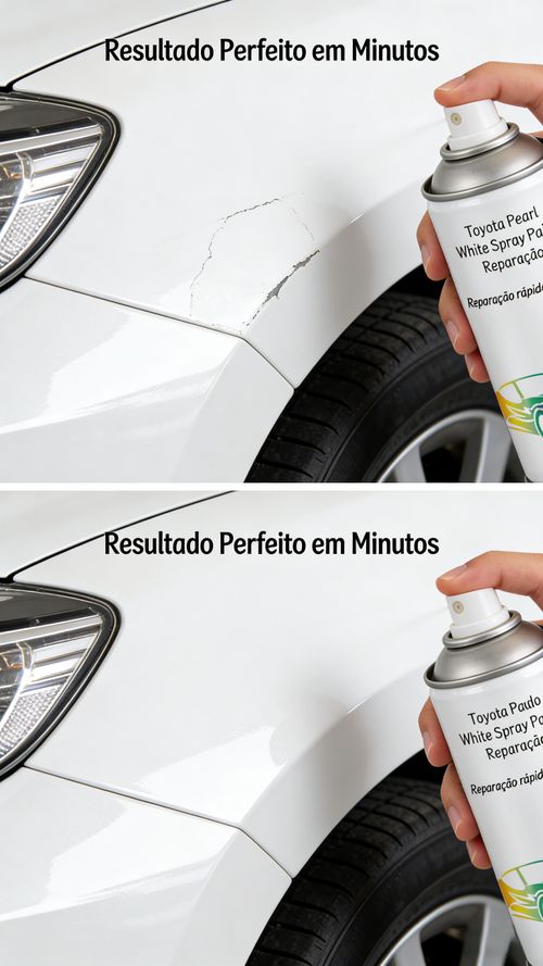 Tinta Spray para Carro Toyota Cor Preto Perolado Reparo de Riscos na Pintura