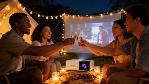 Projetor Mini Portátil YG300 para Casa e Entretenimento Infantil Suporta 1080P