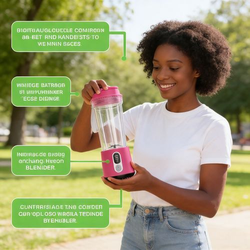 Liquidificador Portátil Atualizado Quebra-Células Limpeza Automática Suco Portátil Entrega Gratuita em Luanda