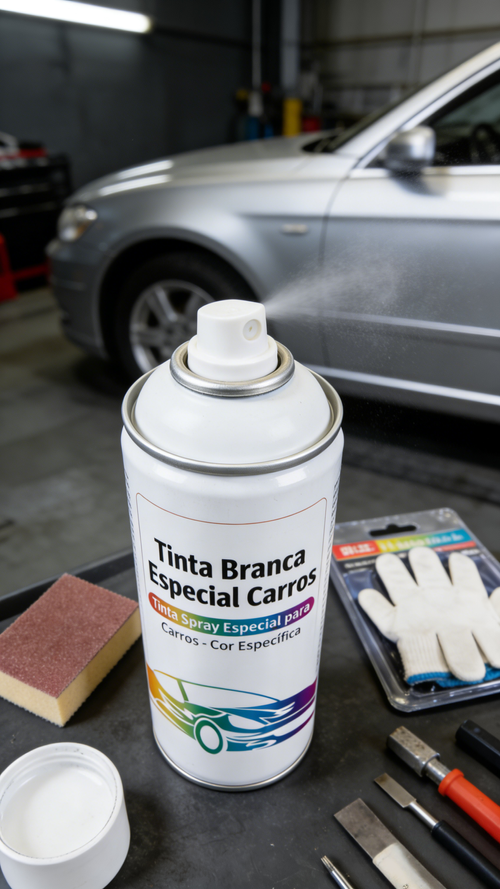 Pintura de Revestimento em Branco Pérola HondaTinta Spray Especial para Carro para Reparo de Riscos Cor Original do Veículo