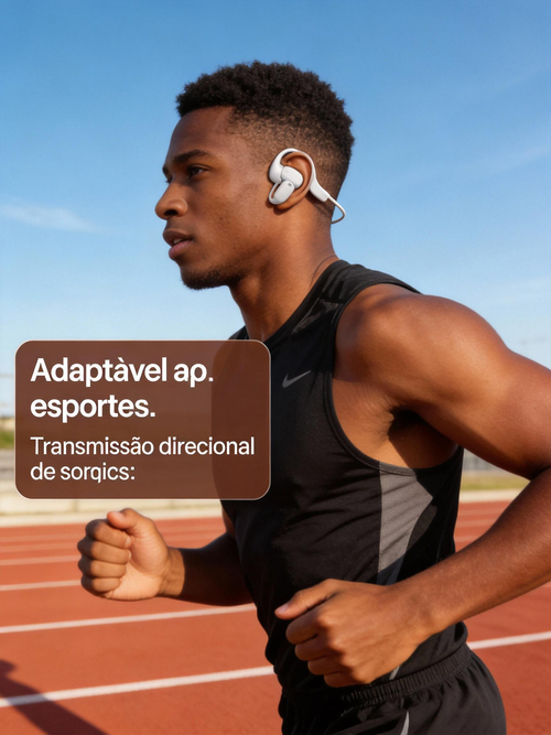 Fone de Ouvido Open Ear Confortável - Ideal para Esportes e Dia a Dia