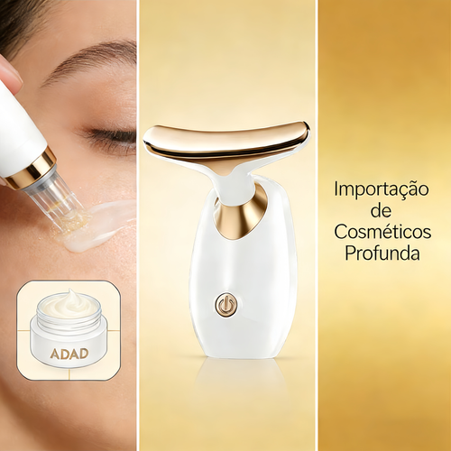 Aparelho de Massagem Facial & Cervical — Anti-Rugas, Tonificação Facial, Uso Doméstico