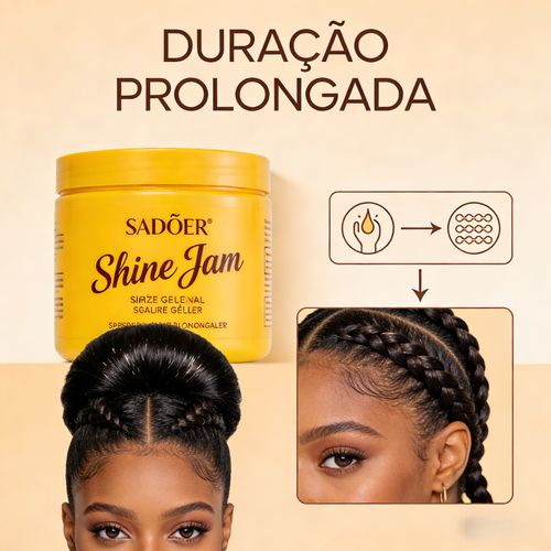 Gel Modelador SADOER Shine Jam para Tranças 113g Entrega Gratuita em Luanda
