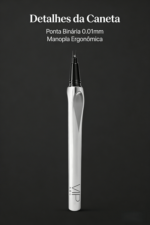 Caneta de Sobrancelha Binária IPABC Impermeável e Não Corre Sobrancelhas Naturais e Tridimensionais