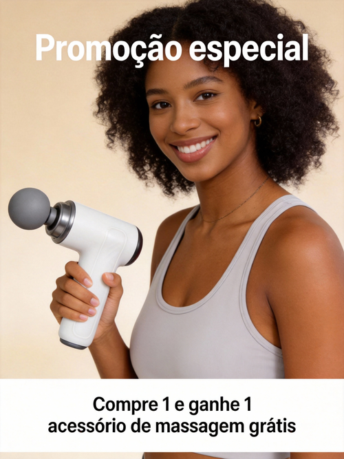 Massagem Gun Profunda para Alívio de Dor Muscular - Compacto Silencioso com Várias Velocidades