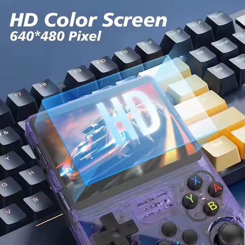 Console de jogos portátil Gamer R36S Retro, tela IPS HD de 3,5 polegadas, sistema ARKOS de 3000 mAh, videogame