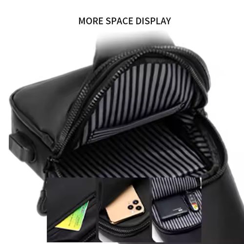 Nova bolsa mensageiro de grande capacidade para atividades ao ar livre, bolsa de peito masculina de nova geração, bolsa de ombro moderna e simples