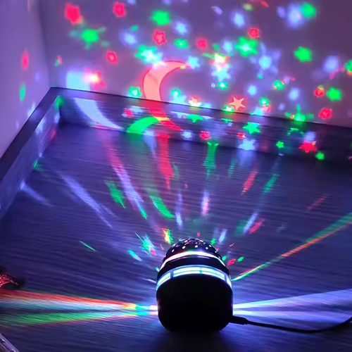 Controle remoto de ondulação de água bola mágica projeção oceano onda de água luz de discoteca
