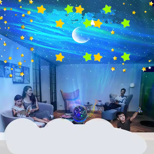 Controle remoto de ondulação de água bola mágica projeção oceano onda de água luz de discoteca