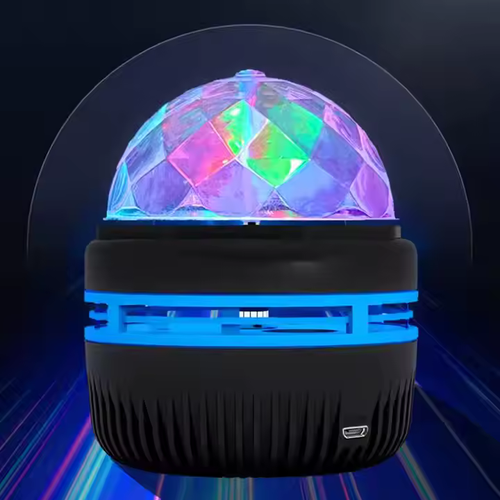 Controle remoto de ondulação de água bola mágica projeção oceano onda de água luz de discoteca