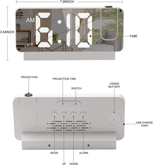 Projector alarm clock