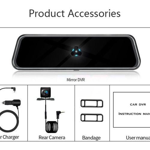 Car-Mounted 10inch Streaming Wifi Dash Cam
