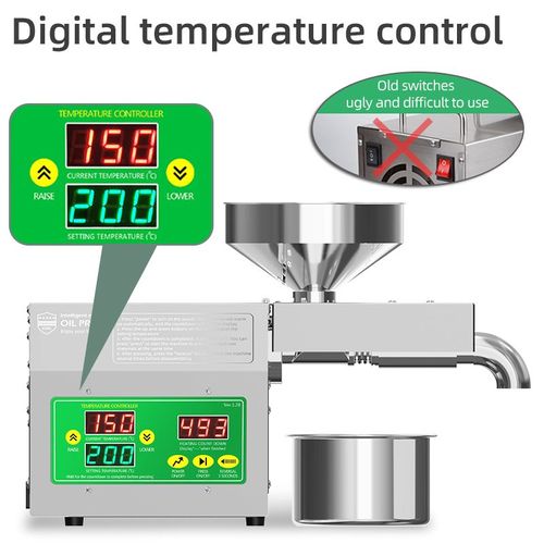 Cold-Pressed Fully Automatic Oil Press  Freshly Squeezed Edible Oil