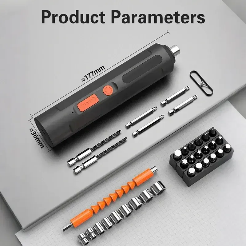 Portable Electric Screwdriver Set for Home Use