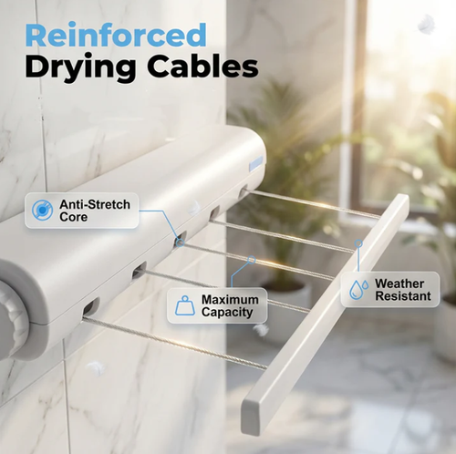 Retractable Multi-Line Clothesline