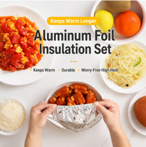 🍽️Foil Thermal Food Cover —150pc