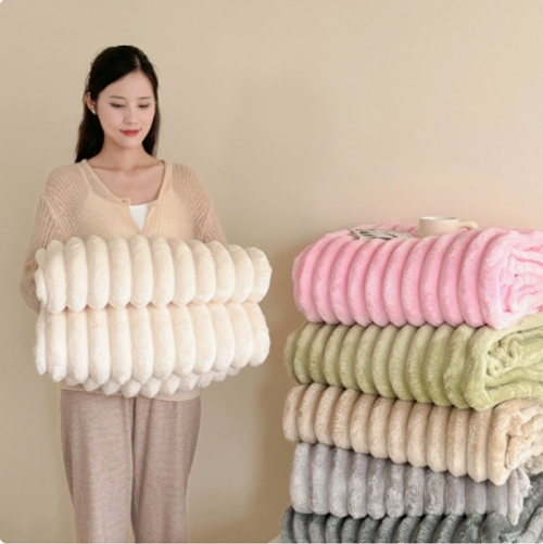 PLUSH FLEECE    White 1.5m×2m
