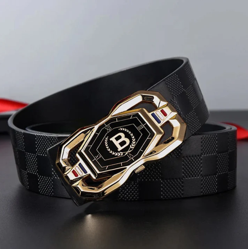 Mens Fashion Belt with Automatic Buckle
