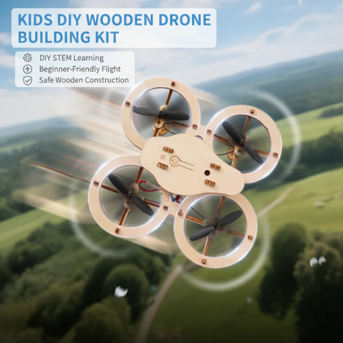 ✈️Kids DIY Wooden Drone Building Kit 🎁💥