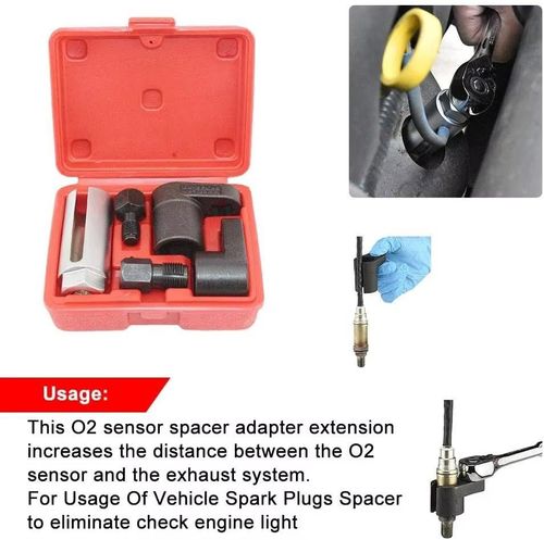 ⏳ Automotive O₂ Sensor Offset Socket & Thread Chaser 5-Piece Set – CR-V Steel, Side Cutout Design & Universal Fit for Fast, Safe Repairs! 🔧🚗