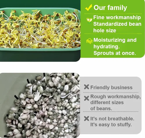 Stackable Bean Sprout Growing Box - Multi-layer Design, Perfect for Home