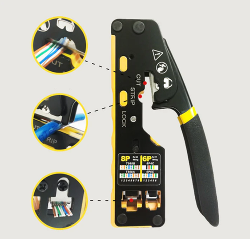 Multi-Function Network Cable Crimping Tool