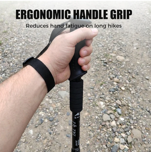 Adjustable Aluminum Alloy Trekking Pole – Durable, Shock-Absorbing, Lightweight