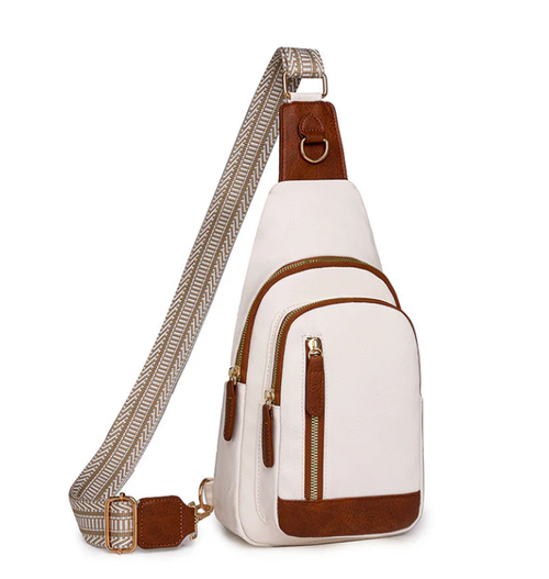 Fashionable women's leather shoulder bag