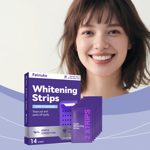 Feimuko Purple Shine Teeth Whitening Strips (2 boxes)