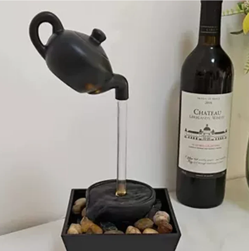 🫖 Floating Illusion Teapot Water Fountain Decor – Magical Desk Art ✨