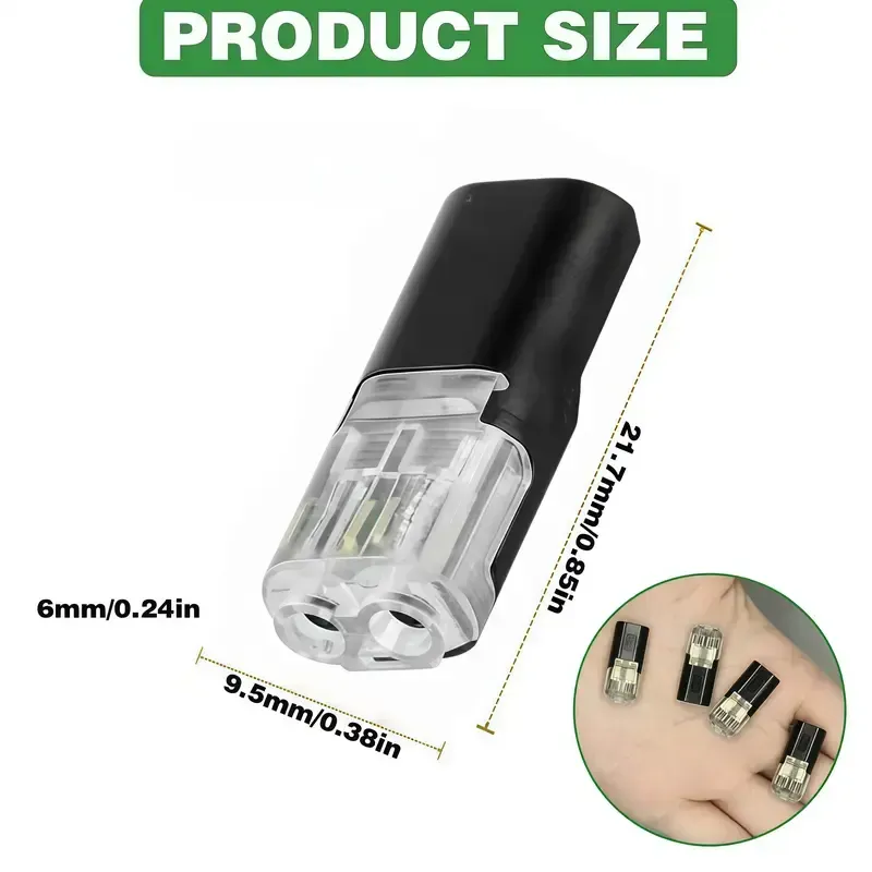 🔥Double-Wire Plug-in Connector Led Light Strip Connectors 2 Pin（100PCS）