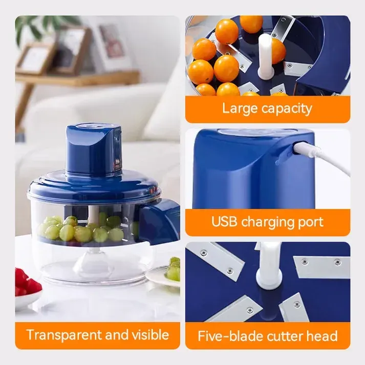 🍎 Transparent Electric Fruit & Vegetable Peeler — Automatic One-Touch Operation | Stainless Steel Blade | Rechargeable
